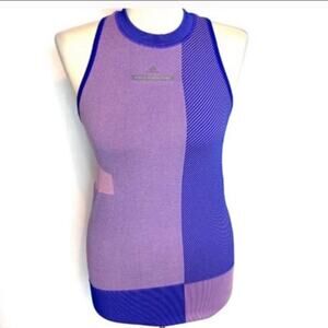 Adidas Stella McCartney seamless tank top Sz M purple blue
